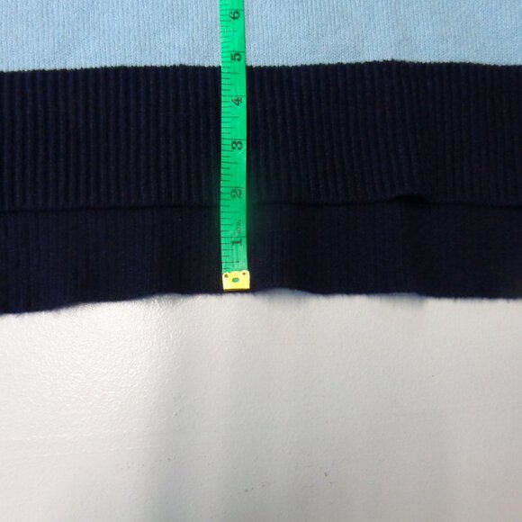 NWT Loft *Size XL  Navy and Baby Blue Striped Sweater - Picture 8 of 10